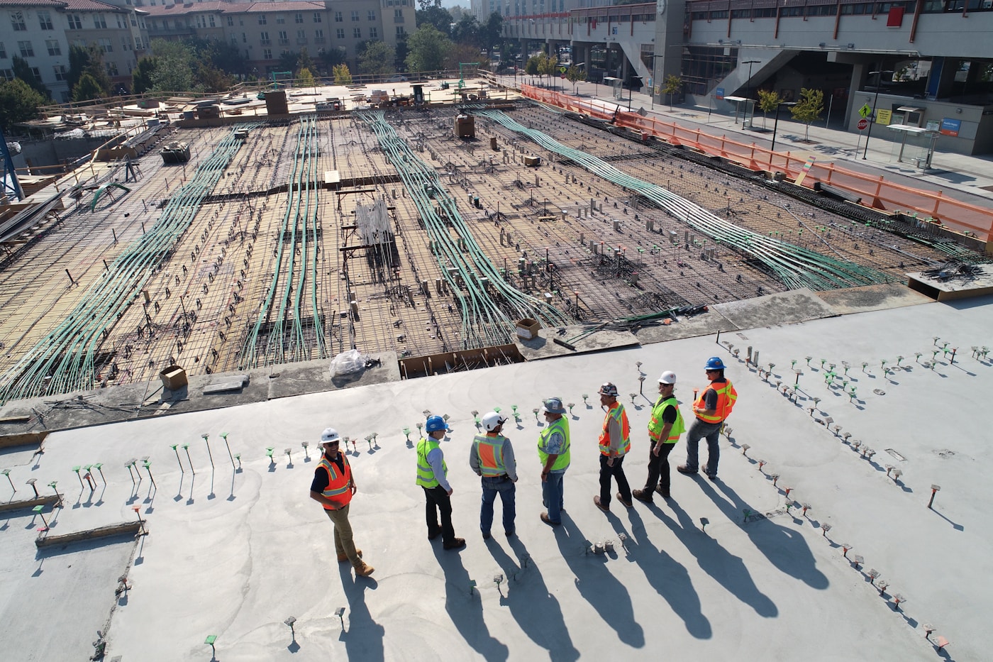Active commercial construction site — Earthscapes Unlimited