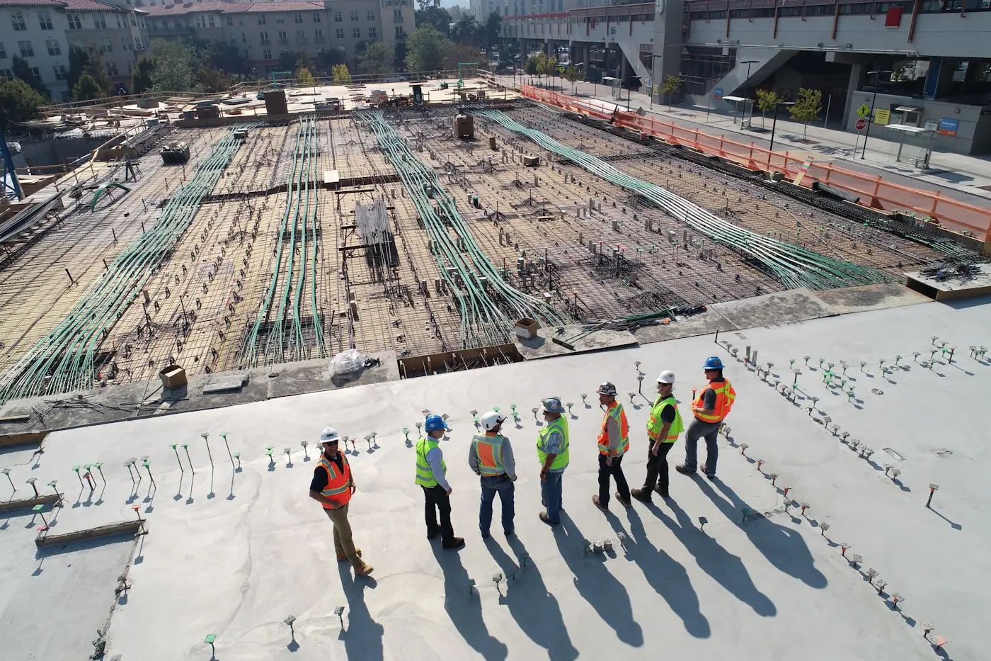 Active commercial construction site — Earthscapes Unlimited